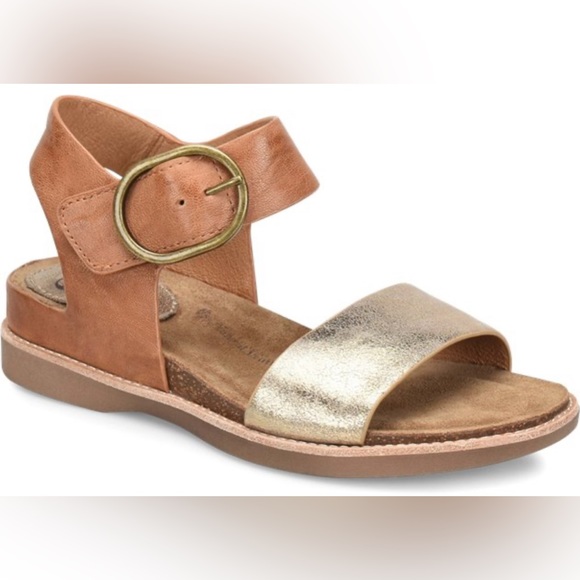 Sofft Shoes - Sofft Bali Gold and Tan Sandals size 9